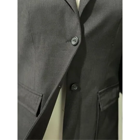 J.crew dark gray blazer jacket 96% wool beautiful blazer 2 - Picture 4 of 6